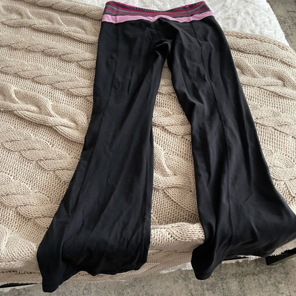 Reversible Black Lululemon Yoga Pants
